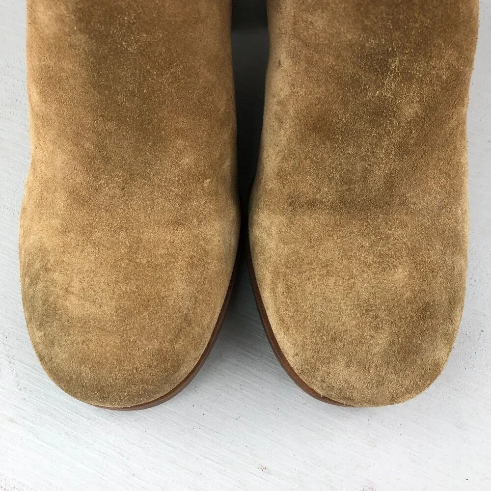 SARTO Franco Sarto Women's Size 7M Matisse Brown Suede Side Zip Ankle Booties